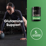 Glutamina sin sabor, fácil de mezclar con batidos proteicos.
