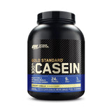 Optimum Nutrition Gold Standard Casein vainilla cremosa, ideal para recuperación nocturna.