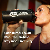 Optimum Nutrition Gold Standard Pre-Entrenamiento, cafeína por porción, impulso para entrenamientos intensos.