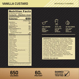 Optimum Nutrition Gold Standard Pro Gainer - batido Vanilla Custard listo para revitalizar músculos.