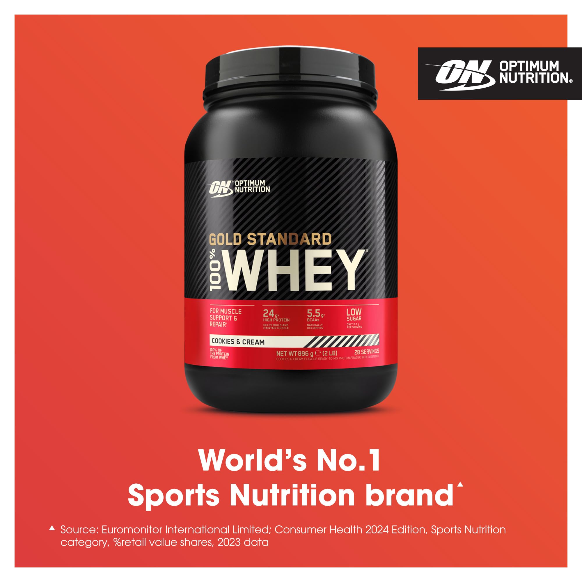 Optimum Nutrition Gold Standard sabor galletas y crema para batidos deliciosos