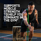 Cápsulas Optimum Nutrition HMB 1000 alineadas para entrenamiento