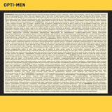 Caja informativa de Opti-Men, detalle de beneficios.