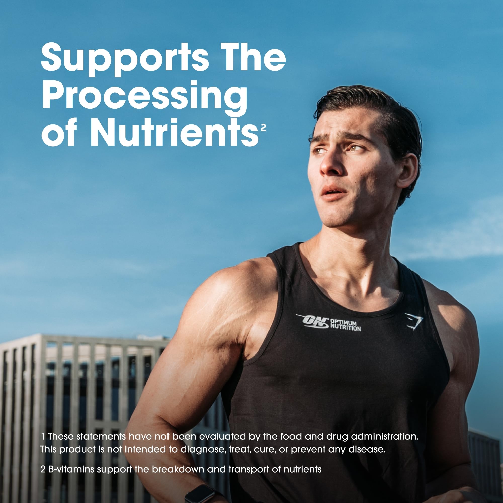 Optimum Nutrition Opti-Men: envase resistente para uso diario y transporte.