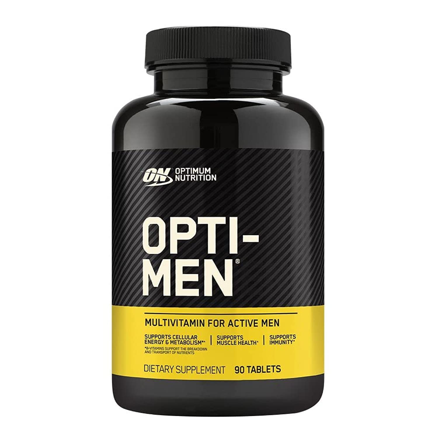 Optimum Nutrition Opti-Men cápsulas frente, soporte nutricional diario para hombres activos