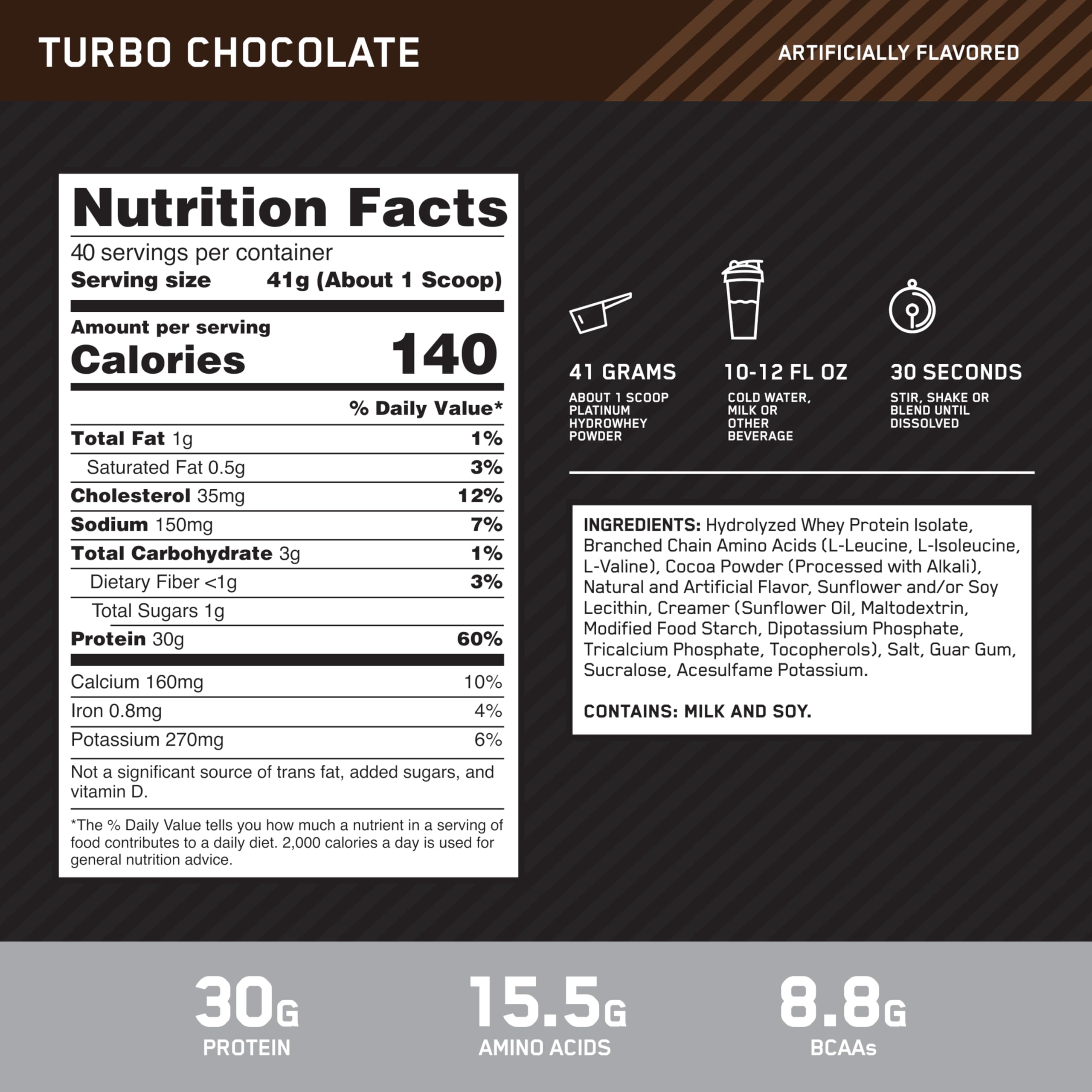 Optimum Nutrition Platinum Hydrowhey bote abierto, muestra seguridad y rápida disolución para batidos inmediatos.