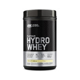 Optimum Nutrition Platinum Hydrowhey en shaker, proteína de rápida absorción.