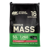 Optimum Nutrition Serious Mass, botella vertiendo, ideal para iniciar una ingesta calórica alta