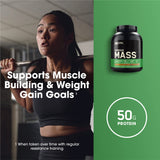 Optimum Nutrition Serious Mass contiene creatina y glutamina para apoyo de rendimiento