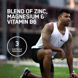 Caja y empaque de Optimum Nutrition Zinc Magnesium Aspartato para adultos activos.