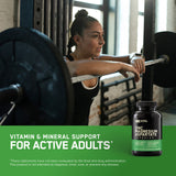 Etiqueta de nutrición de Optimum Nutrition Zinc Magnesium Aspartato resaltando micronutrientes clave.