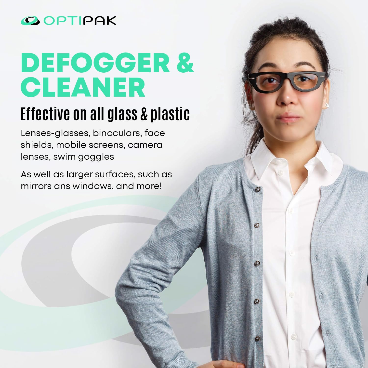 Optipak antifog wipes para gafas de natación: visión despejada