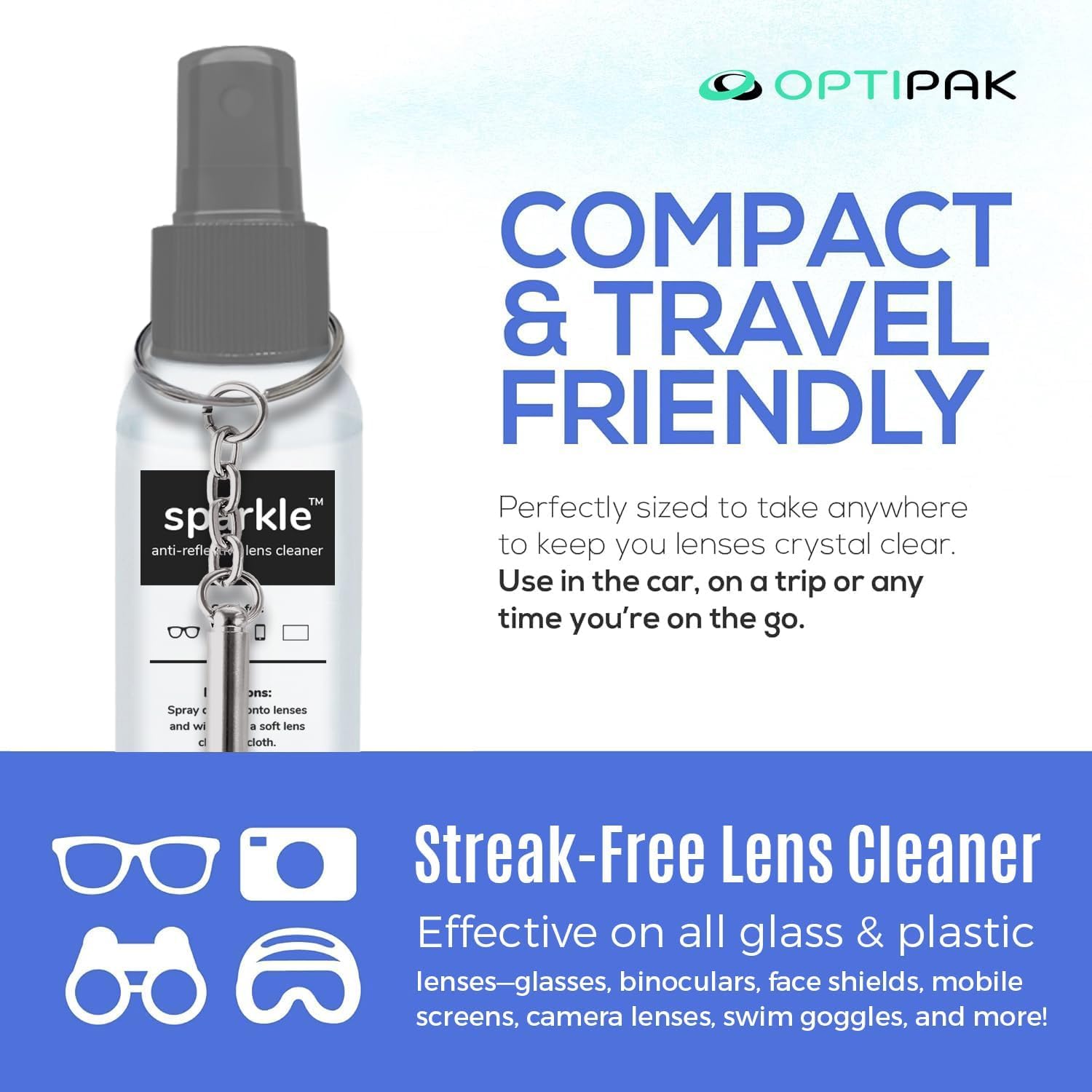 OPTIPAK Sparkle destornillador compacto para reparaciones rápidas de gafas