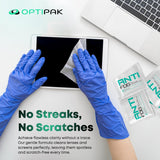OPTIPAK toallitas antivaho lentes con revestimiento: limpieza suave sin rayas