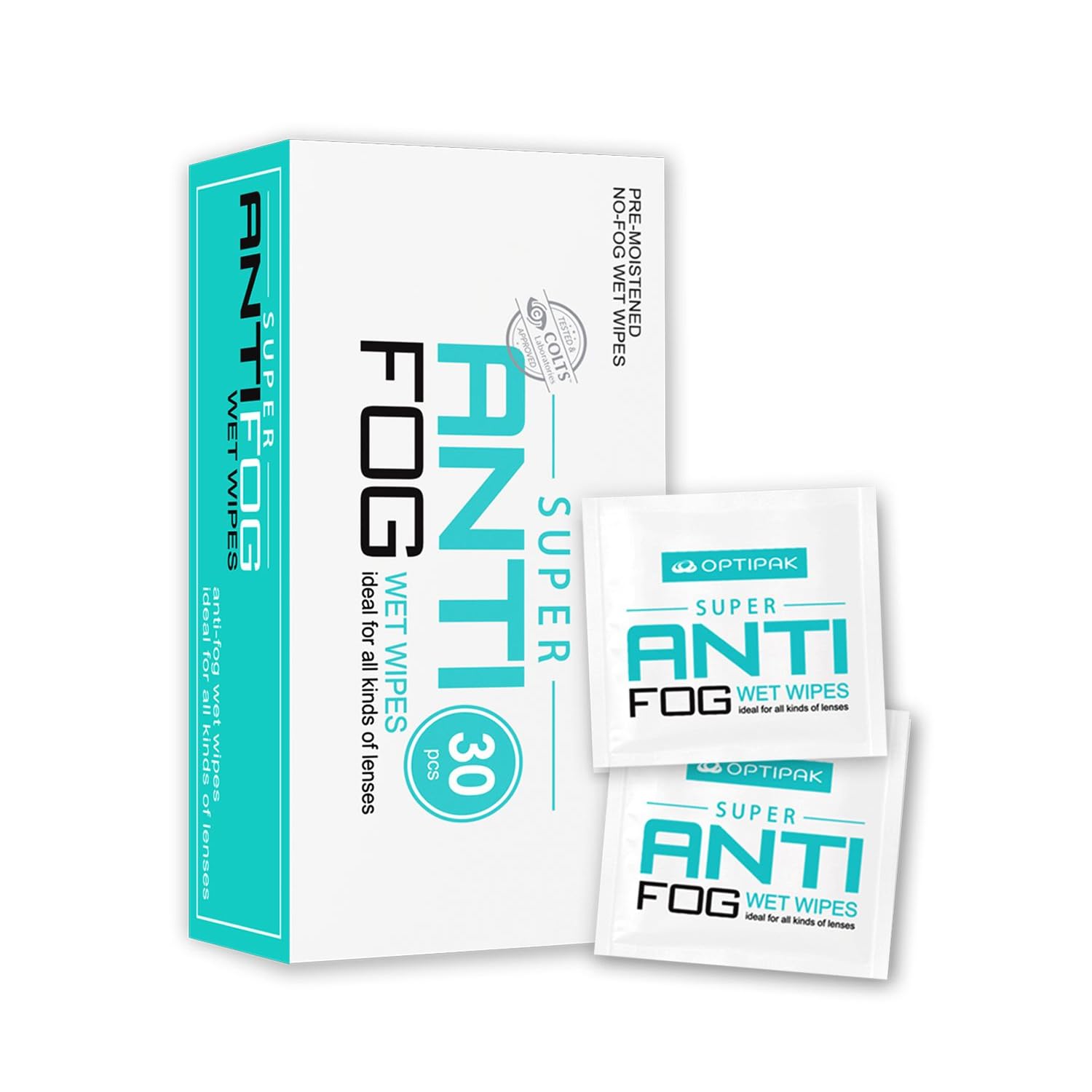 OPTIPAK toallitas antivaho para lentes: claridad rápida en uso diario