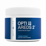 Opti + Life MD AREDS2 cápsulas blandas para salud ocular.