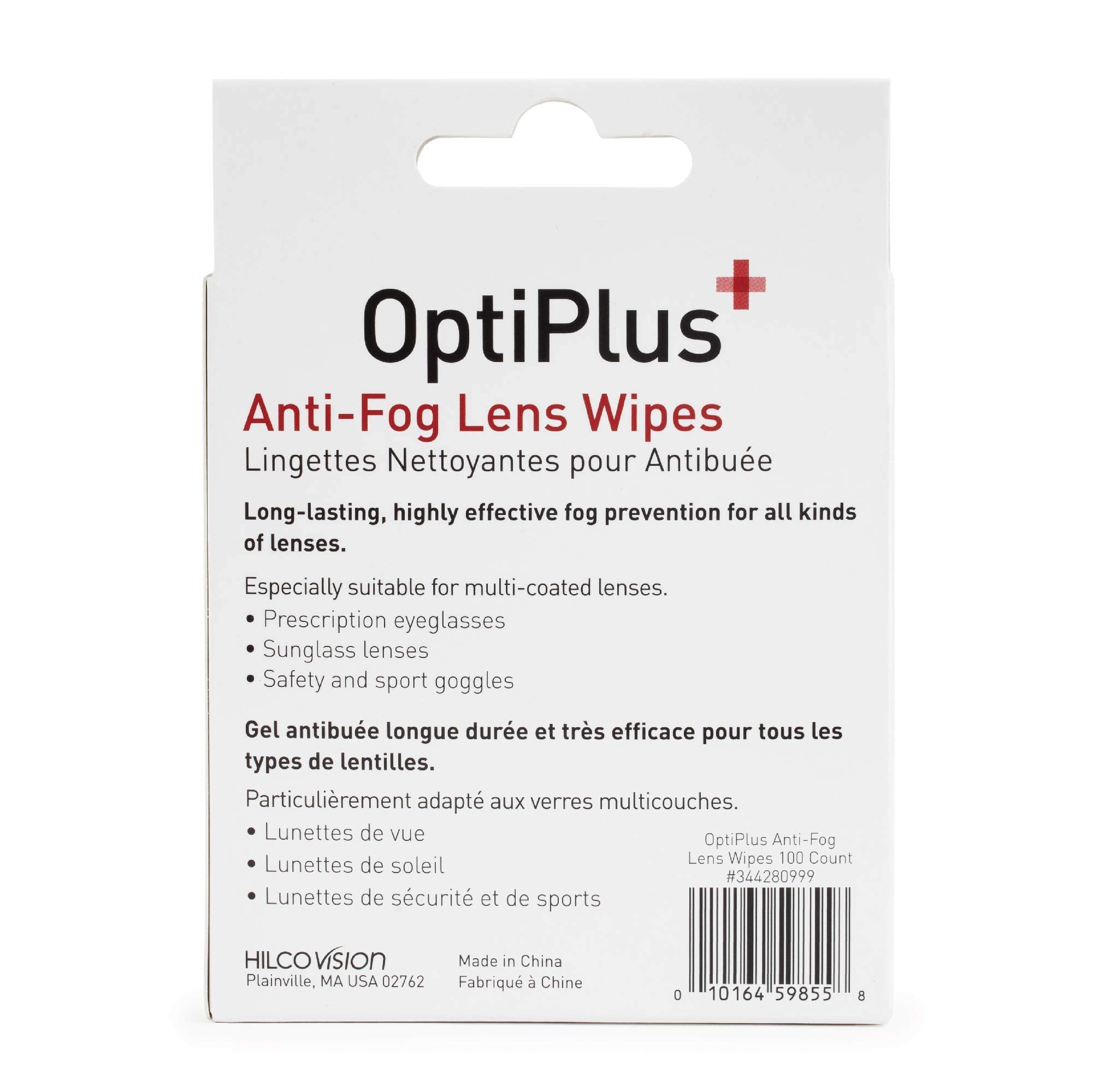OptiPlus uso rápido en lentes con recubrimientos para un cristal limpio