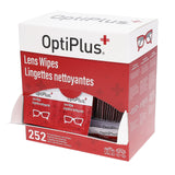 OptiPlus fórmula sin amoníaco para limpieza segura de lentes con recubrimientos.