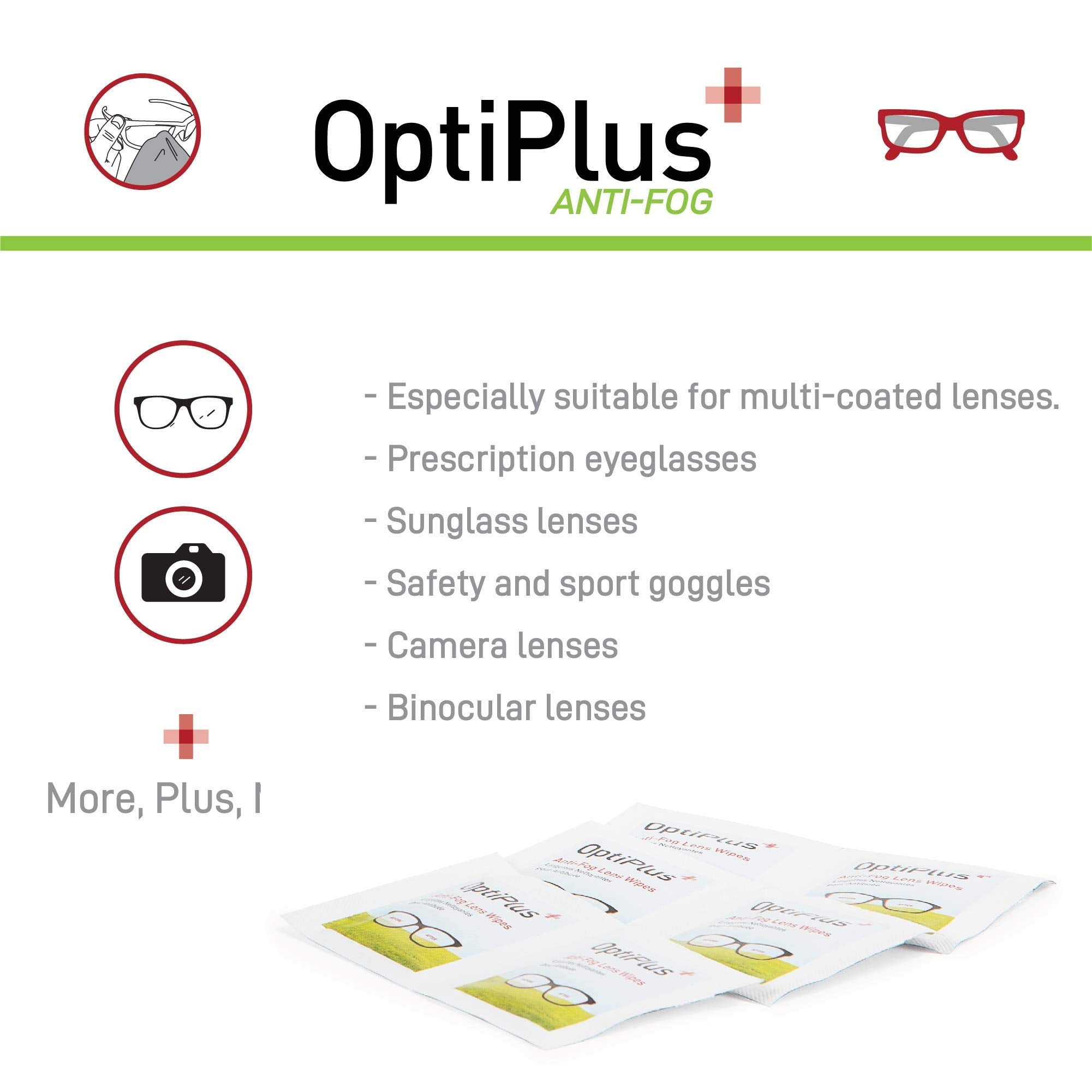 OptiPlus uso seguro en lentes con recubrimientos anti-reflejo