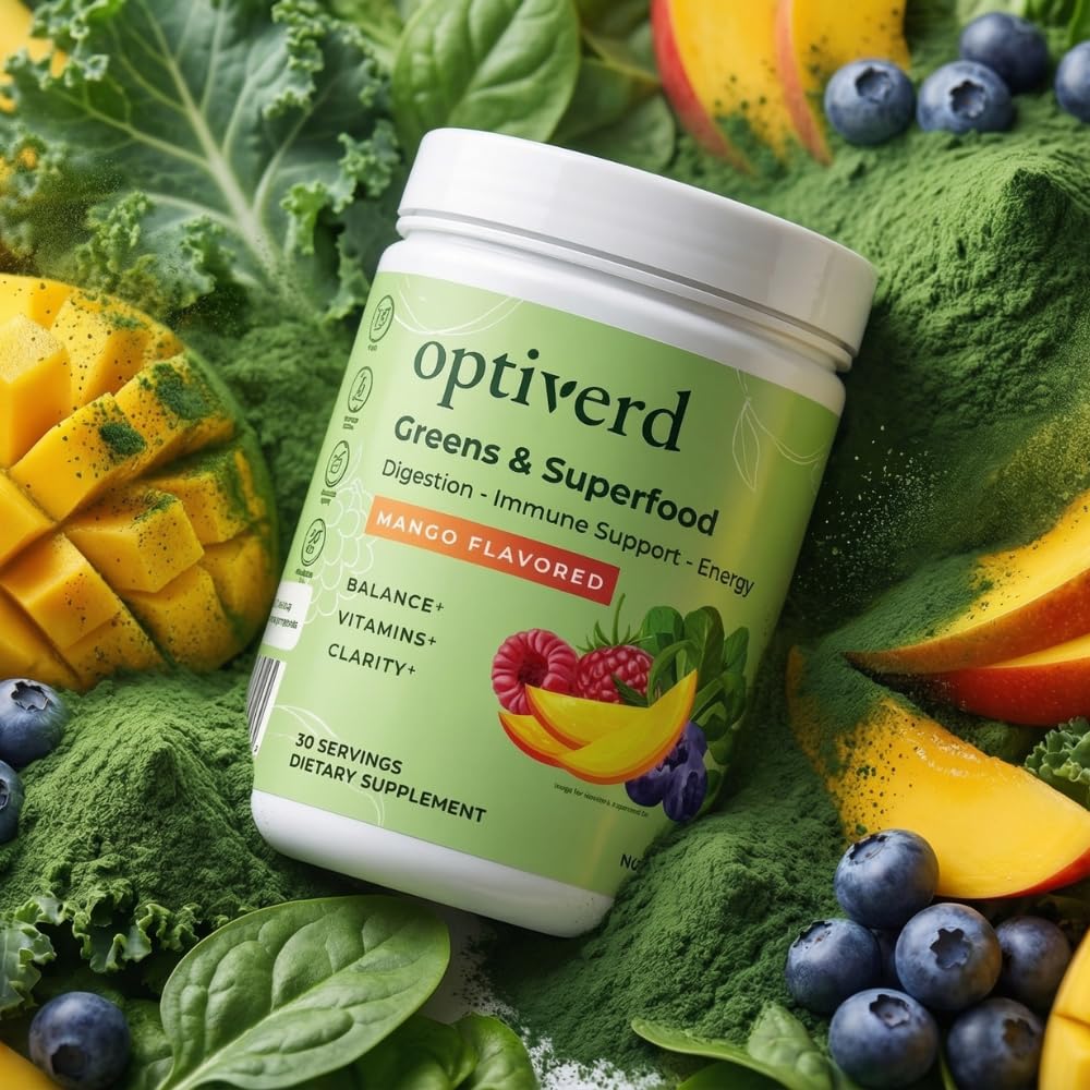 Optiverd Greens cucharada de polvo, se disuelve fácilmente
