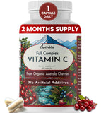 OPTIVIDA Health Acerola: frasco de cápsulas para apoyo inmunológico diario.