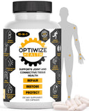 OptiWize apoya articulaciones en cápsulas para movilidad diaria.