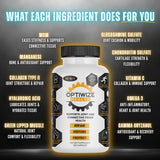 OptiWize omega-3 en cápsulas para bienestar articular.