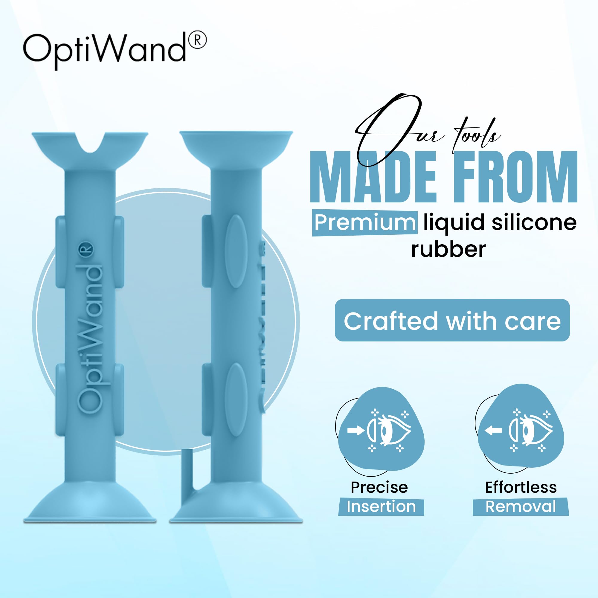 OptiWand pinza ergonómica para manejo preciso de lentes