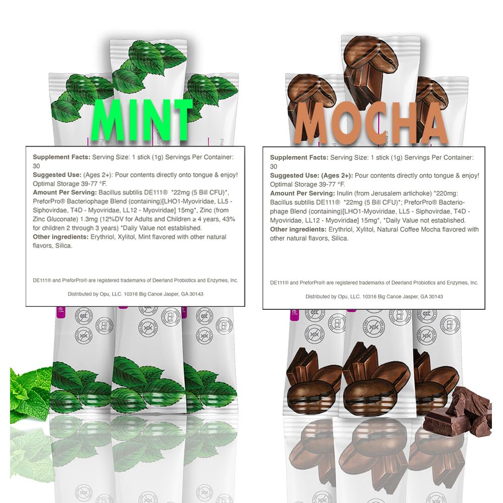 Opu Probiotics Mint: disolución instantánea y sabor refrescante en segundos