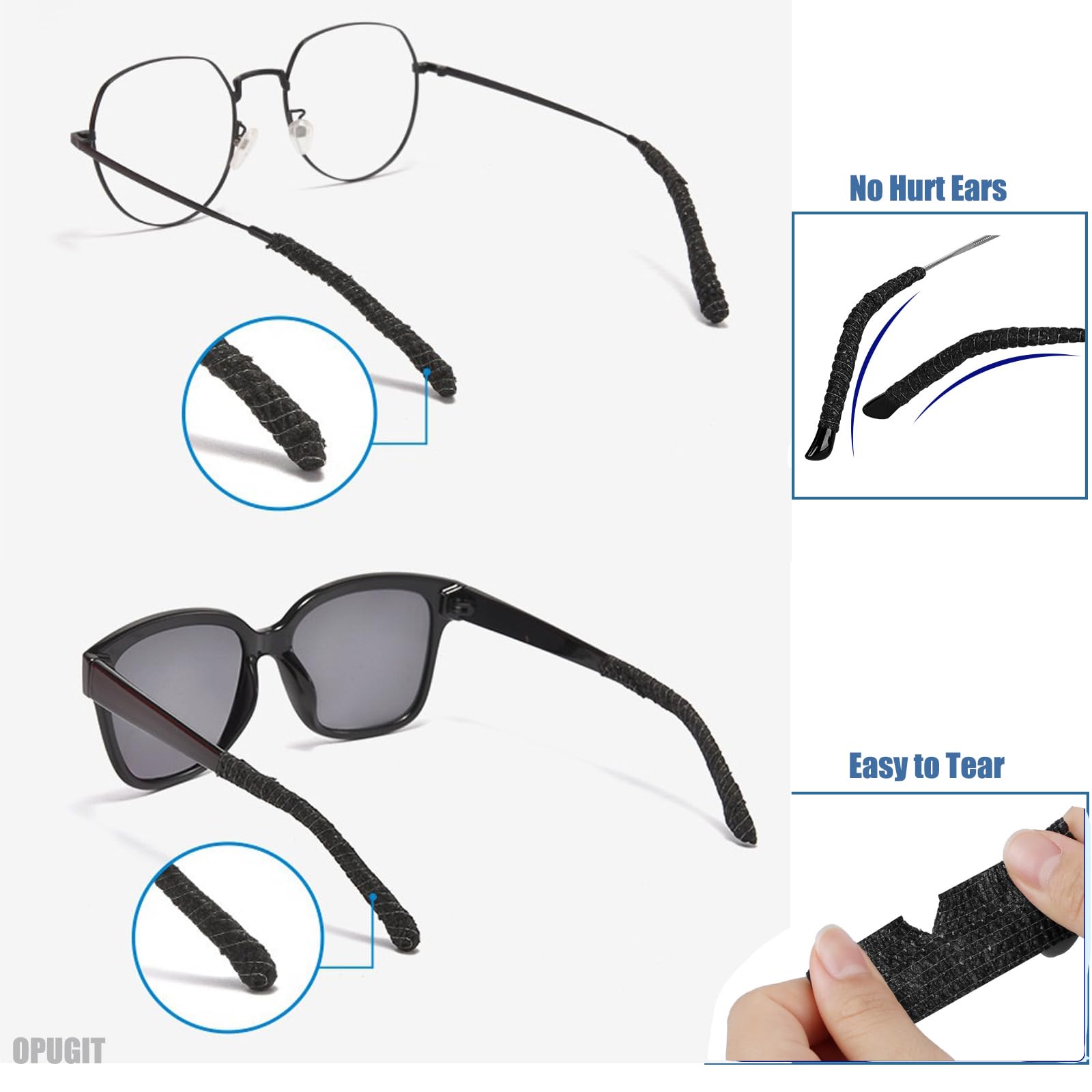 OPUGIT banda transpirable para gafas, protege patillas