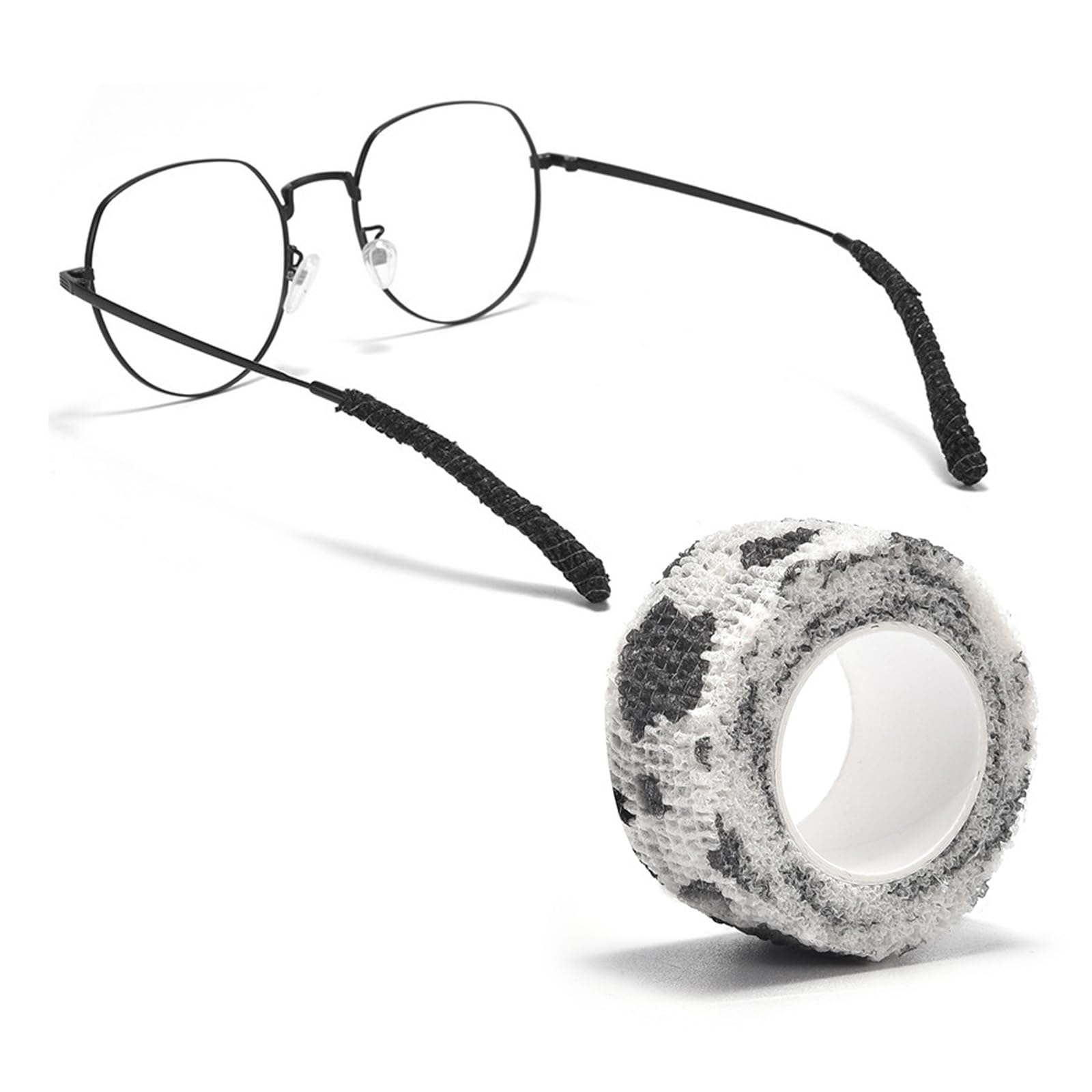 OPUGIT cinta almohadilla oreja para gafas color tipo vaca, ajuste cómodo