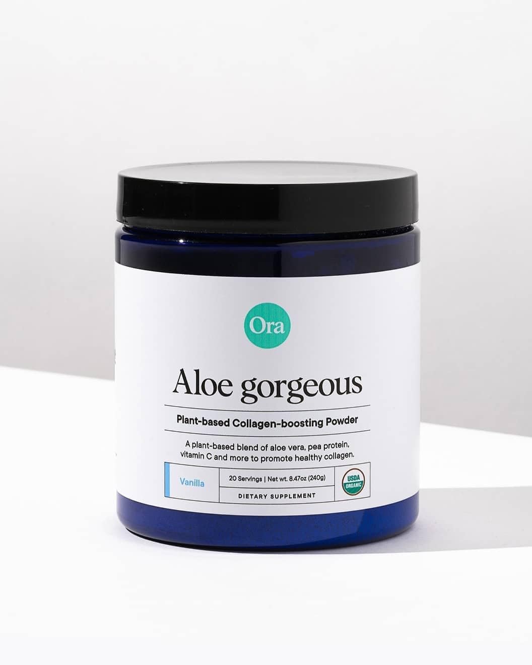 Ora Organic Aloe Gorgeous sabor vainilla realza bebidas