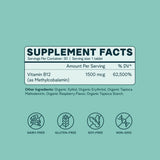 Caja frontal de Ora Organic B12 1500mcg