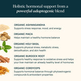 Ora Organic Balance frasco con vitamina C de acerola, soporte natural para la piel.