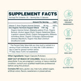 Ora Organic Balance etiqueta con ashwagandha y maca, ayuda a gestionar el estrés.