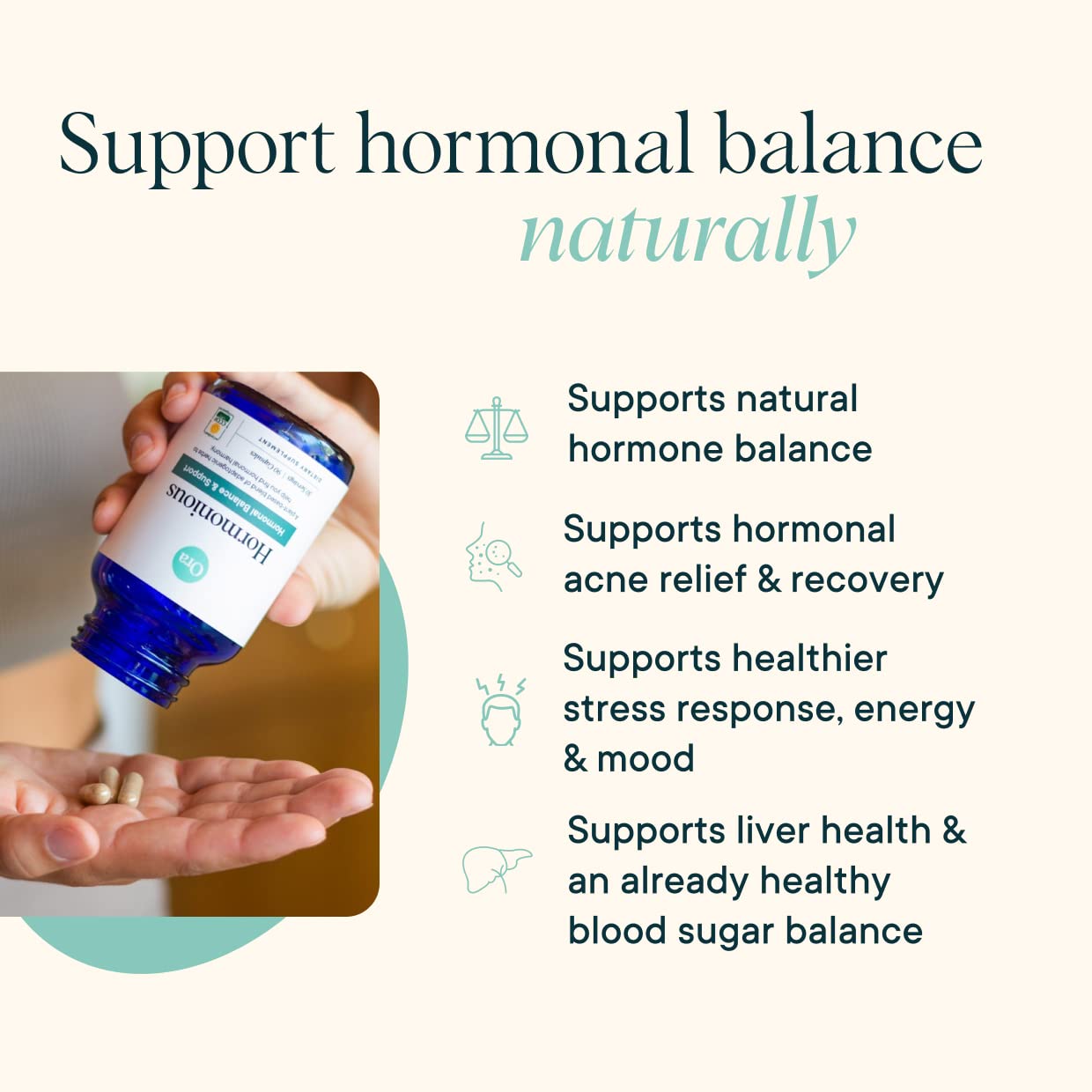 Ora Organic Balance plantas ayurvédicas, relajación y manejo del estrés.