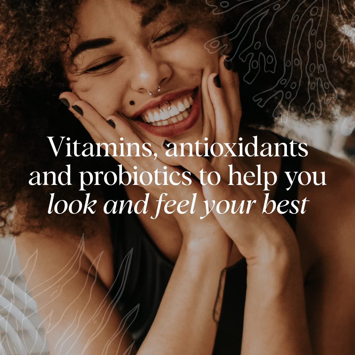 Etiqueta Beyoutiful destaca ingredientes limpios para una rutina de belleza consciente.