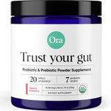 Ora Organic: botella de probióticos veganos lista para uso diario.