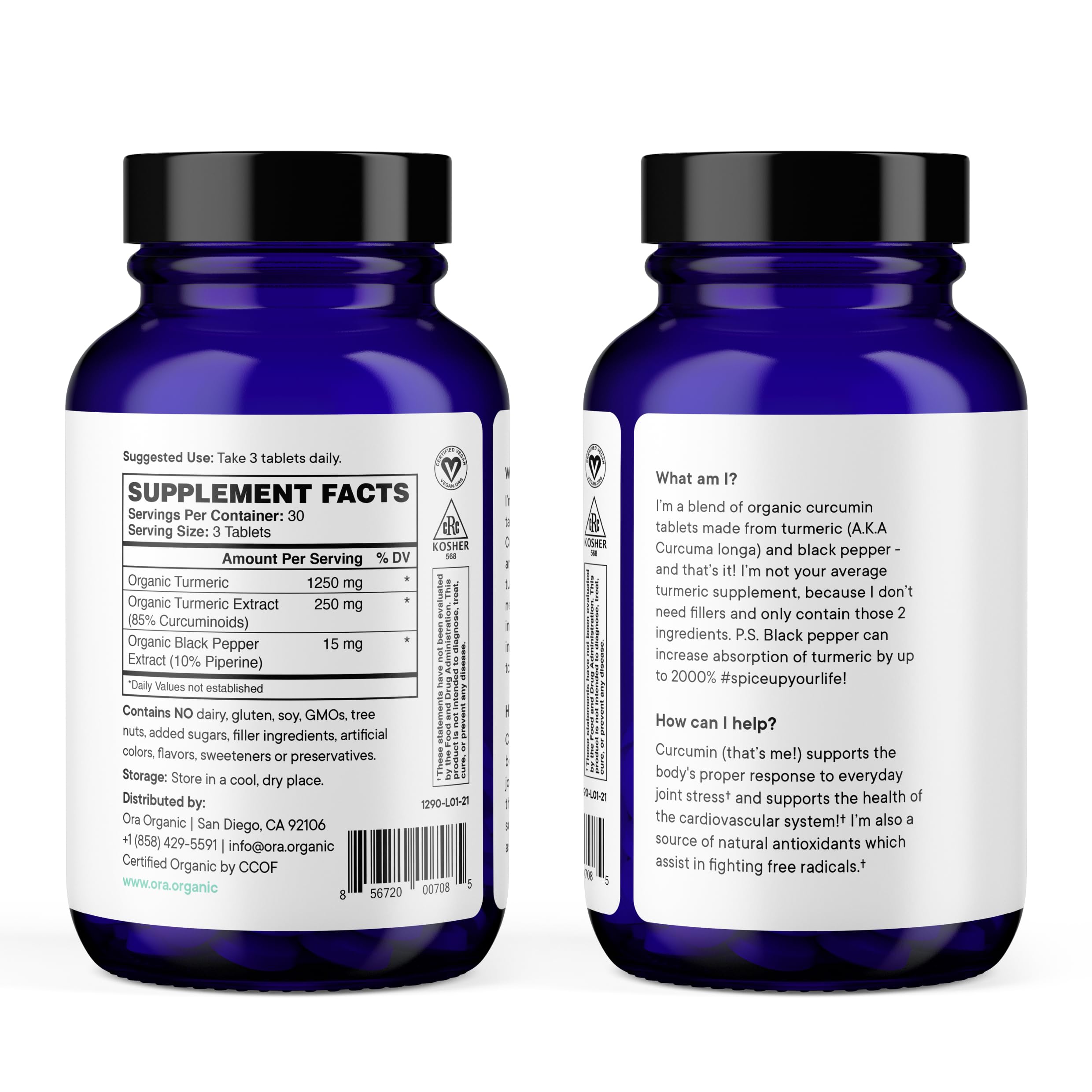 Ora Organic Curcuma polvo: primer plano con tono ámbar y antioxidantes.