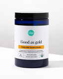Ora Organic Ingredientes Orgánicos Dorados: cúrcuma, ashwagandha y reishi para sabor y aroma.