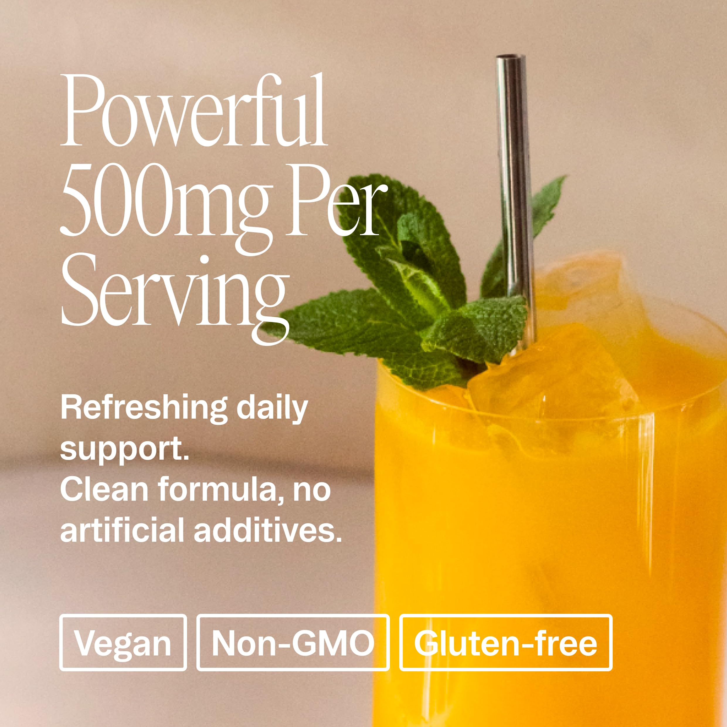 Ora Organic Magnesio Complejo disolución en agua para uso rápido.