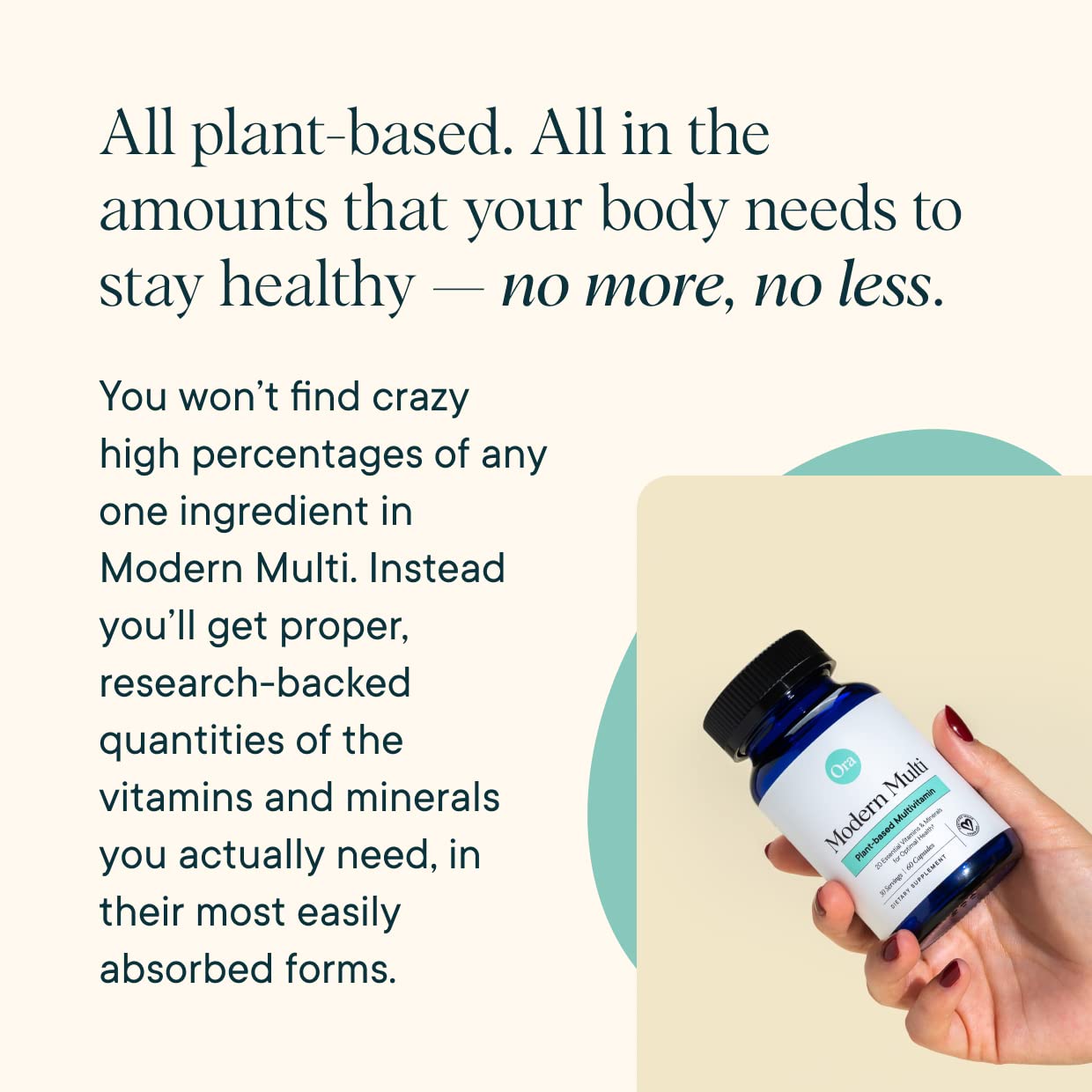 Ora Organic Multivitamina: mezcla vegetal para energía y apoyo diario