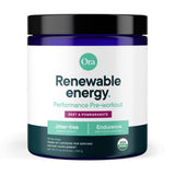 Envase de Ora Organic Pre-entrenamiento listo para usar.