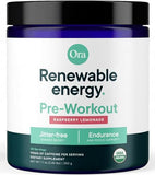 Ora Organic Pre-entrenamiento frambuesa limón en lata, energía suave para entrenar