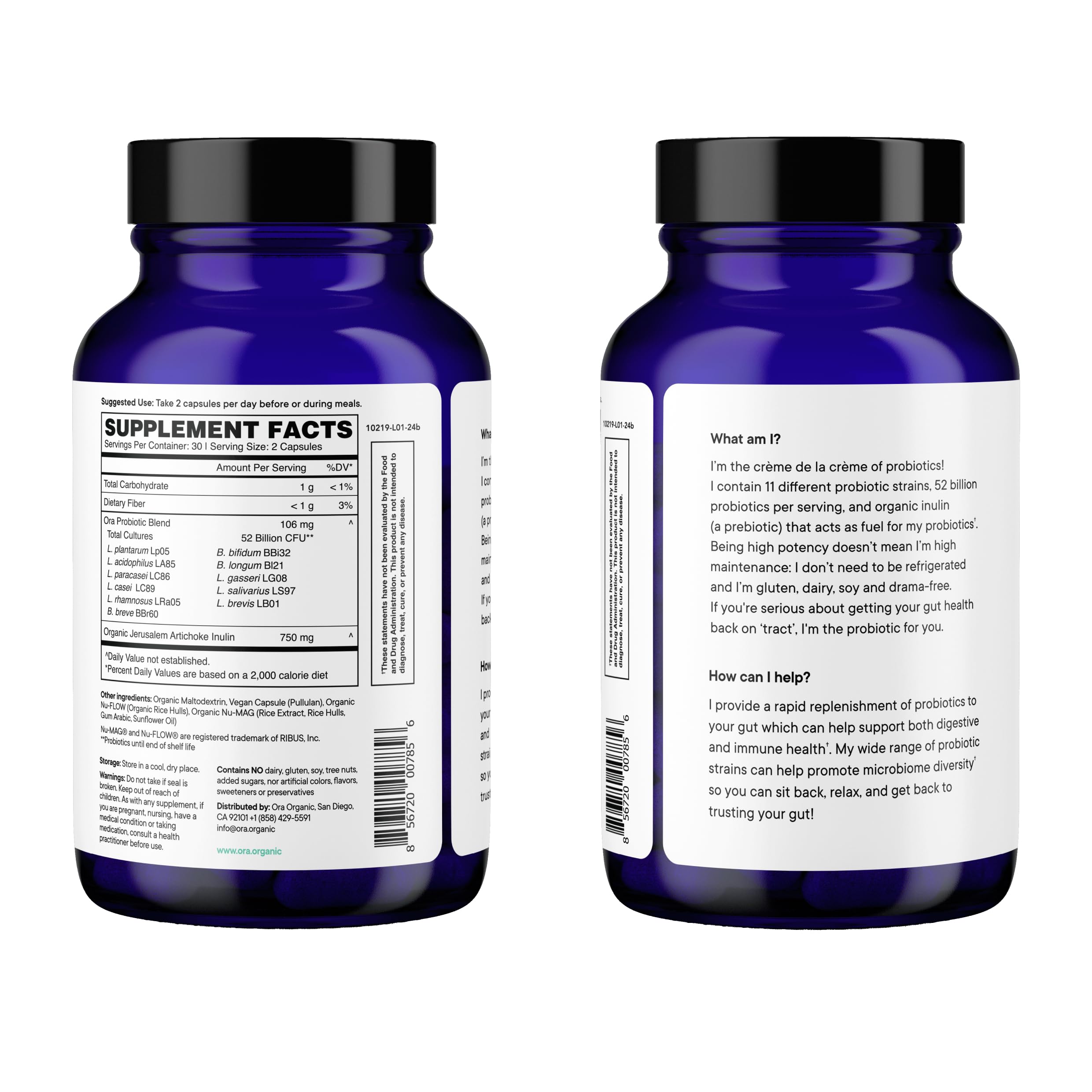Ora Organic Probióticos: control de calidad externo para tranquilidad del consumidor