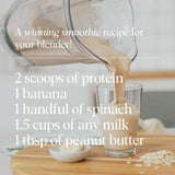 Receta en tazón con Ora Organic vainilla para snack saludable.