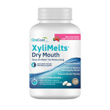 Oracoat XyliMelts disco adherente en diente para alivio duradero de la sequedad bucal.