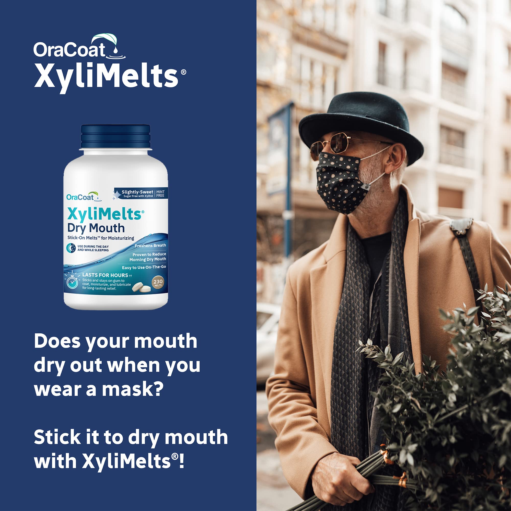 Xilitol en Oracoat XyliMelts: ingrediente clave para estimular la saliva.