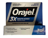 Orajel con punta de apertura fácil para aplicar el gel rápidamente.