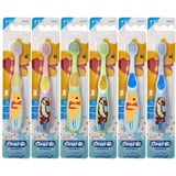 Oral-B Pooh vista frontal del cepillo con cerdas suaves para encías sensibles